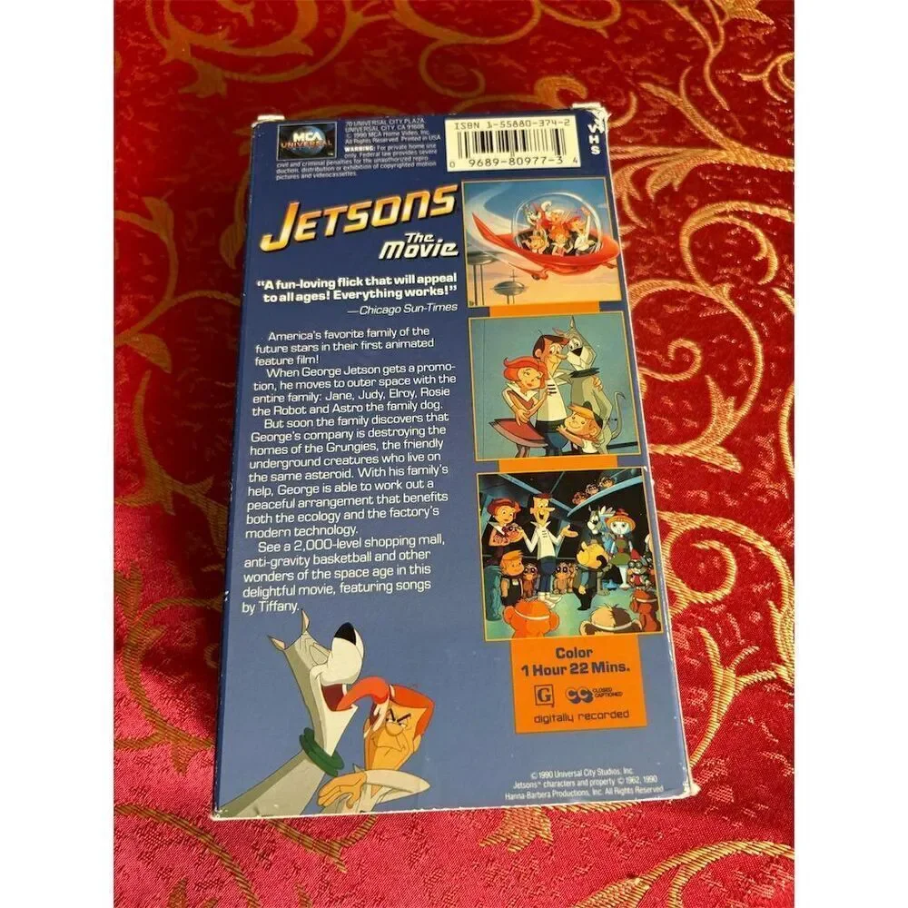 Jetsons: The Movie VHS 1990 Children's Family Film G Rated